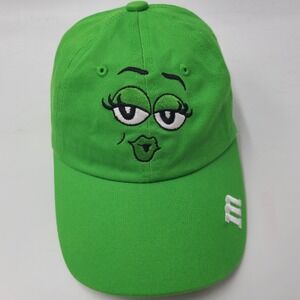 Youth M&M's World Hat Adjustable Green Character Casual Halloween Costume Cotton